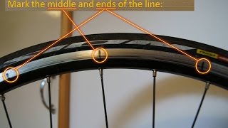 How to straighten a wheel rim on a bicycle [upl. by Sylvester100]