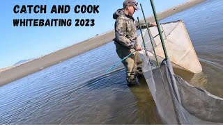 CATCH AND COOK  WHITEBAITING 2023 [upl. by Bone]