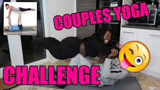 COUPLES YOGA CHALLENGE TOO FUNNY [upl. by Araes]