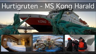 Hurtigruten  MS Kong Harald Portrait Decks Cabins Expedition Team [upl. by Elatan846]