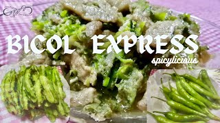 BICOL EXPRESS  PORK WITH WINGED BEAN AND CHILI IN COCONUT MILK [upl. by Droffig]