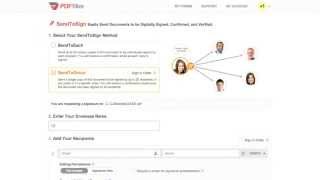 How to Request Digital Signatures with SendToSign on PDFfiller [upl. by Llerrej]