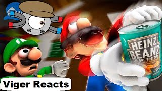 Viger Reacts to SMG4s quotMario Opens a Can of Beansquot [upl. by Andi]