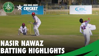 Nasir Nawaz Batting Highlights  QeA Trophy 202021  PCB  MC2O [upl. by Stanwood]