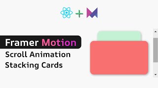 Framer motion scroll animation  stacking and replacing previous card section [upl. by Nywra]