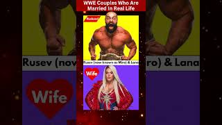 WWE Couples Who Are Married In Real Life wwe wrestling shorts [upl. by Bodwell]