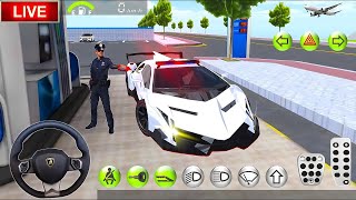 🔴Live Now🔴Refuel His Super police Car Driving 3D Driving Class Simulation Android gameplays [upl. by Adlesirk351]