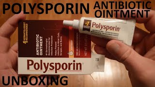 Unboxing Polysporin Antibiotic Ointment 05 OZ Tube [upl. by Asilak]