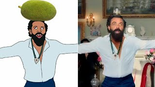 Abrars Entry Jamal Kudu Full Video drawing meme 😂  Animal Movie  Bobby Deol  Ranbir Kapoor [upl. by Tacy]