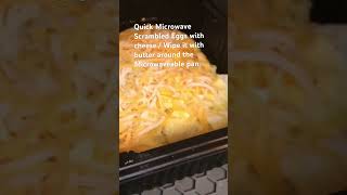 QUICK MICROWAVE SCRAMBLE EGGS cooking breakfastfood food foodlovers shorts shortsfeed eggs [upl. by Eerehs566]