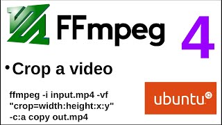 FFMPEG Tutorials  4  Crop a video with FFMPEG command [upl. by Cullan420]