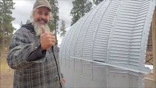 Quonset Hut Build Part 2 We Start Raising the Arches [upl. by Bunde579]