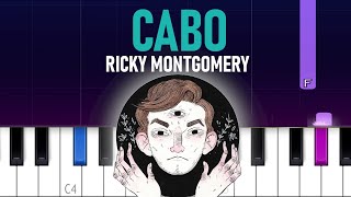 Ricky Montgomery  Cabo Piano tutorial [upl. by Enialem376]