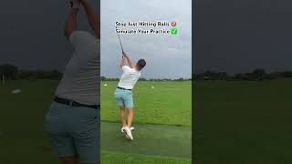 Stop Just Hitting Balls 🚫 Simulate Your Practice ✅ golfswing golfdrills golf golfer [upl. by Hayila]