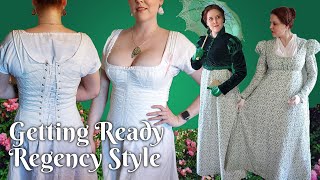 Getting Dressed Regency Style  Long Hair Edition [upl. by Lemuela]