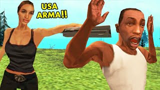 cheguei na catalina  ZERANDO GTA SA SEM USAR ARMAS 7 [upl. by Ecaidnac982]