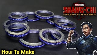 How To Make 10 Rings Of Mandarin With Cardboard ShangChi Movie Weapon [upl. by Nomaj]