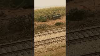 dont mind it its just some harvesting going on hoscaletrains train fun ah [upl. by Nihs]