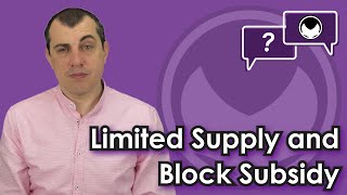 Bitcoin QampA Limited Supply and Block Subsidy [upl. by Raveaux]