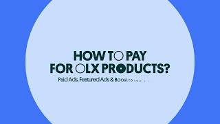 How to pay for OLX Products  Ads [upl. by Carrissa843]