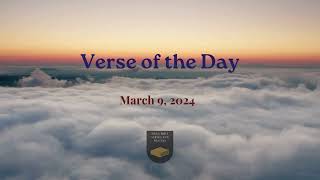 Verse of the Day  March 9 2024 verseoftheday dailybibleverses bible prayer [upl. by Irmina]