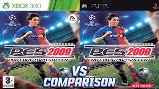 PES 2009 Xbox 360 Vs PSP [upl. by Speroni]