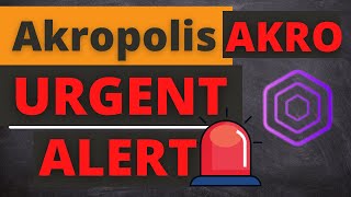 AKRO Akropolis Coin Price Prediction Must Watch [upl. by Anelak]