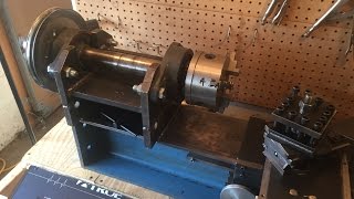 home made lathe part 9 new headstock [upl. by Natanoj]