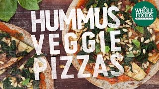 Hummus Veggie Pizza  Recipes  Whole Food Markets [upl. by West46]