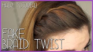 FAKE BRAID TWIST Tutorial [upl. by Charley132]