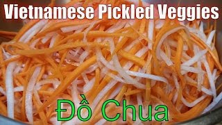 How To Make Vietnamese Pickled Carrot amp Daikon  Cách Làm Đồ Chua [upl. by Ayardna]