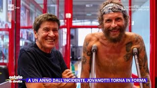 Jovanotti torna in forma a un anno dallincidente  Estate in diretta 17072024 [upl. by Ecila]