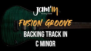 Fusion Groove Guitar Backing Track in C Minor [upl. by Armond305]