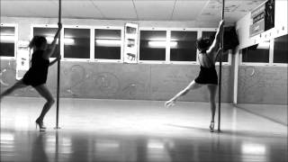 Pole dance beginner routine clip  Aryanna and Sheila [upl. by Niuq]