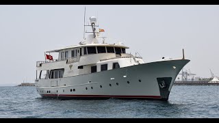 34 m Classic Gentlemen 1960 Steel Hull Motor Yacht FOR SALE Refitted amp Modernized Full Walkthrough [upl. by Thistle]