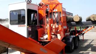 Multitek Firewood Processor Splitting 10quot Long Logs in The United Kingdom [upl. by Ilonka]