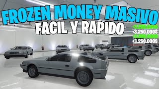 ¡NUEVO FROZEN MONEY MASIVO SOLO SIN AYUDA PLACAS LIMPIAS EN GTA V ONLINE  TODO GRATIS GTA 5 DLC [upl. by Odinevneib498]