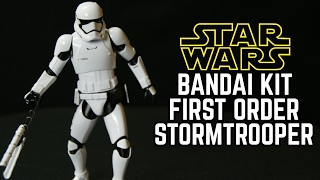 BANDAI 112 Scale First Order Stormtrooper STAR WARS Model kit Review [upl. by Akiem]