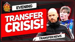 TEN HAGs Striker Transfer Crisis QATAR Look Elsewhere Man Utd Transfer News [upl. by Alban]