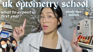 what to expect in first year undergraduate optometry  advice UK 👓 [upl. by Annnora]