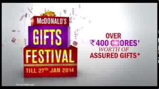 McDonalds™ Gift Festival  TVC  2013  McDonalds India [upl. by Ahsilra569]