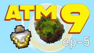 MINECRAFT ATM 9 to the sky EP5 STORAGE SYSTEM AND ABILLITY bottle 😍 [upl. by Hurley1]