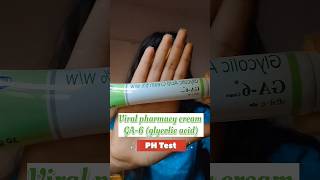 glycolic acid cream ph test phtestskincare shorts [upl. by Ellevart]