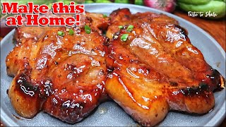 Amazing SECRET to a Delicious PORK recipe that melts in your mouth 💯✅ SIMPLE WAY to COOK Pork Steak [upl. by Atnwahs]