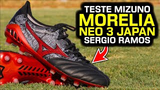 A Mizuno acertou de novo  Teste chuteira campo Mizuno Morelia Neo III SR4 Japan [upl. by Pazice265]