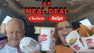 Rallys  Checkers 5 Meal Deal Review foodreview fastfood fastfoodreview honestfoodreviews [upl. by Romilly]