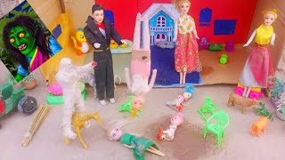 Barbie doll cartoons Barbie Village Routine Radha ka toys Gadi wala cartoons Barbie village Cartoons [upl. by Silenay]