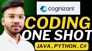 Cognizant Coding Question ONE SHOT🔥 Cognizant Technical Assessment Test 202425 [upl. by Burnett]