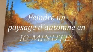 Peindre un paysage dautomne Tutoriel acrylique [upl. by Anselmo618]