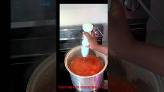 Using my KITCHENAID Hand Blender with Cord to puree tomatoes for stews kitchenaid kitchenaidmixer [upl. by Esirec]